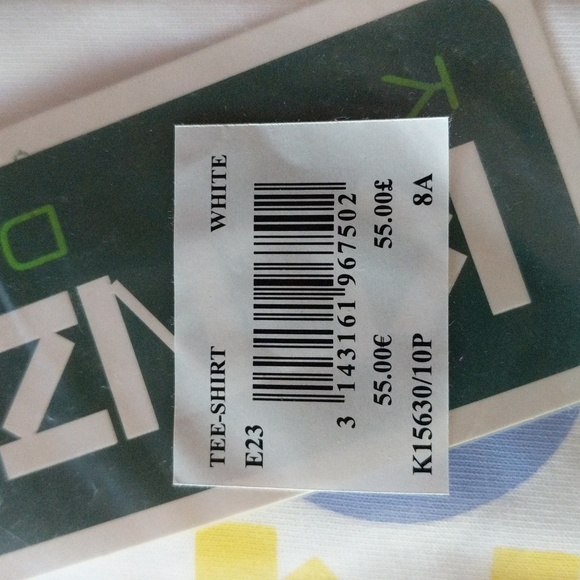 NWT Kenzo Girl T-shirt With Logo Print White - Picture 13 of 15